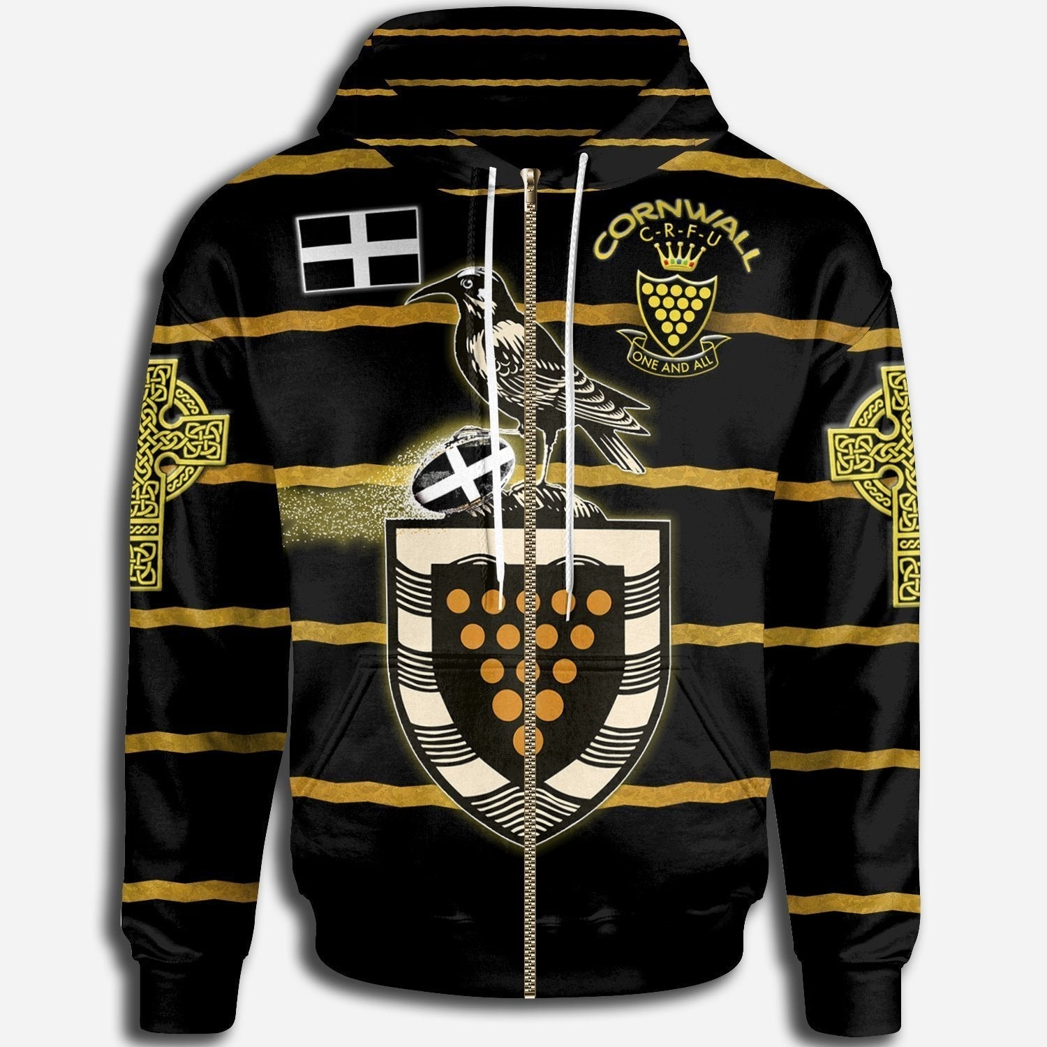 custom-text-cornwall-rugby-personalised-zip-hoodie-rugby-union-with-celtic-cross