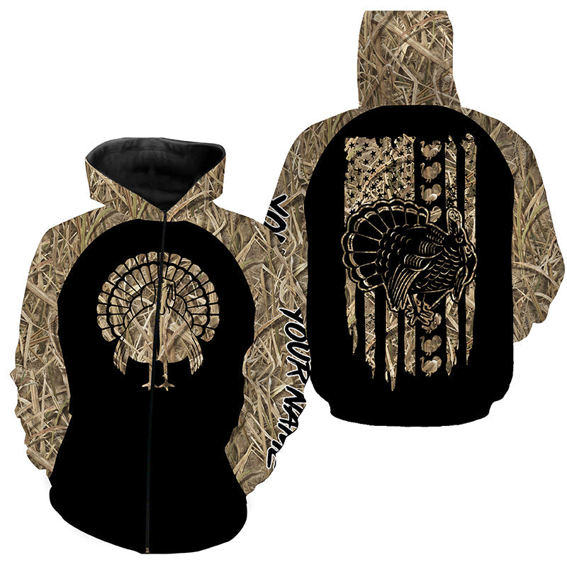 turkey-hunting-camo-american-flag-custom-name-3d-all-over-print-shirts-hunting-gift-for-hunters-fishing-hoodie