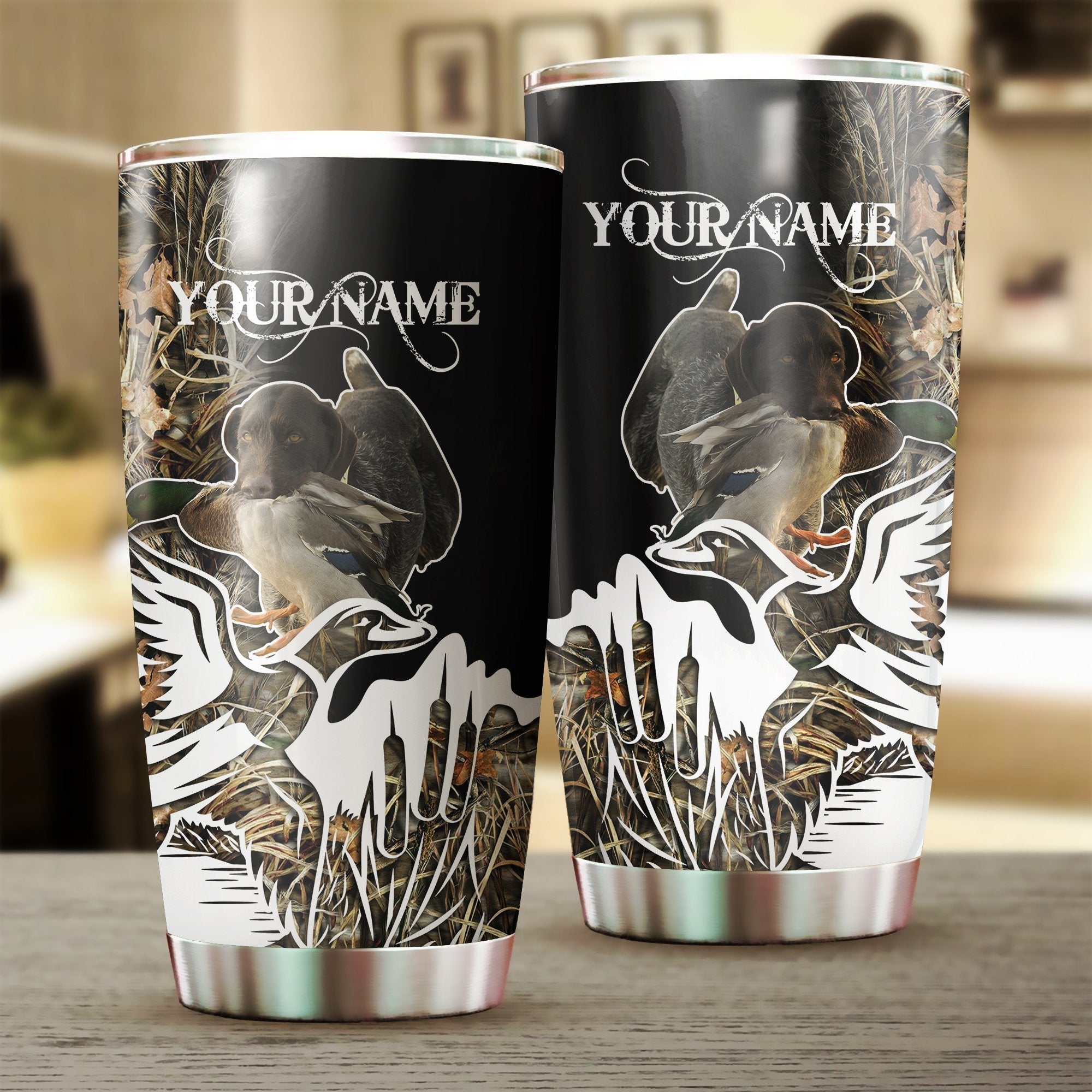 1pc-duck-hunting-custom-name-stainless-steel-tumbler-cup-personalized-hunting-gifts-fishing-tumbler