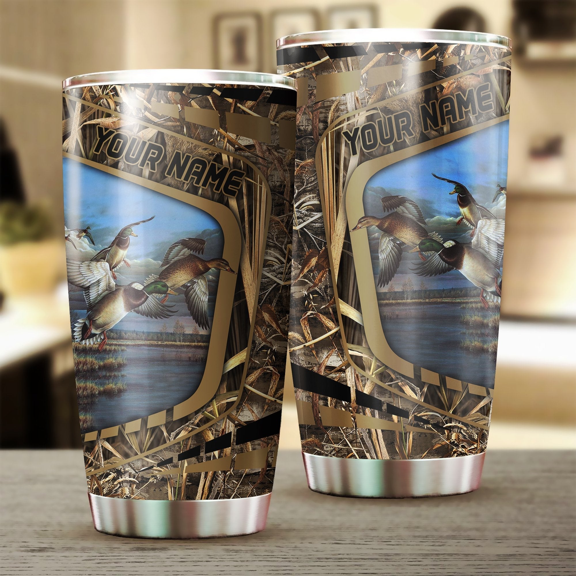 1pc-duck-hunting-custom-name-stainless-steel-tumbler-cup-personalized-hunting-gifts-for-duck-hunters-fishing-tumbler
