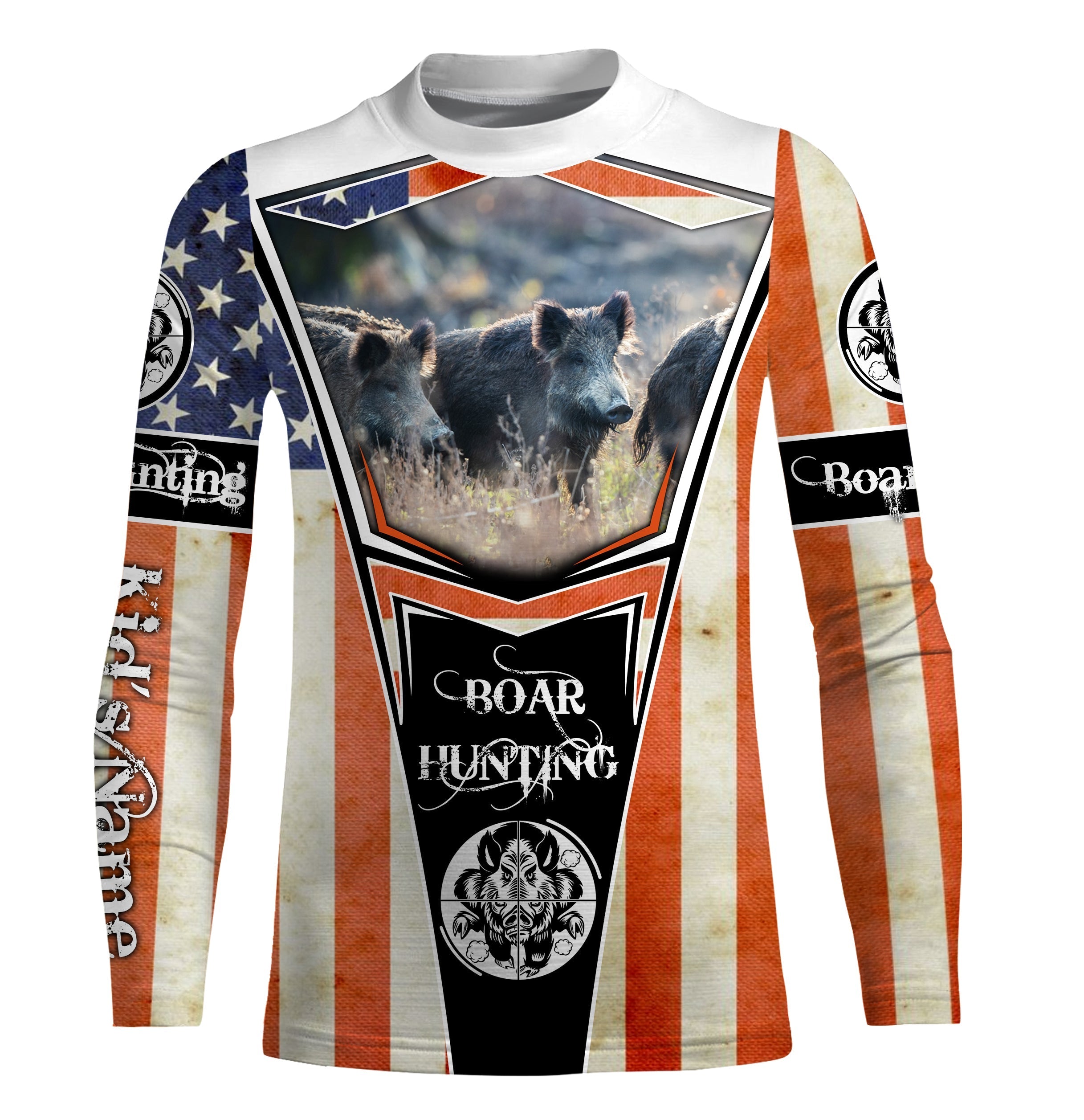 american-flag-wild-boar-hunting-custom-name-all-over-print-shirts-face-shield-personalized-hunting-gifts-fishing-long-sleeve-shirts