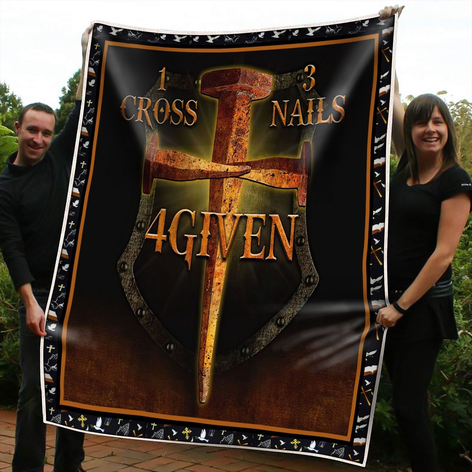 1-cross-3-nails-4-given-blanket-and-quilt