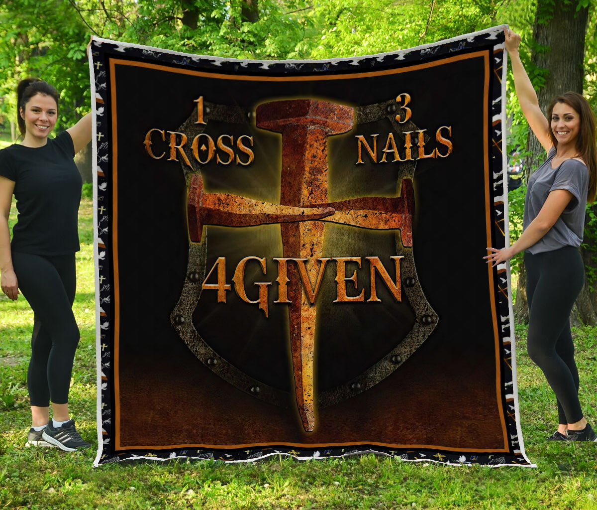 1-cross-3-nails-4-given-blanket-and-quilt
