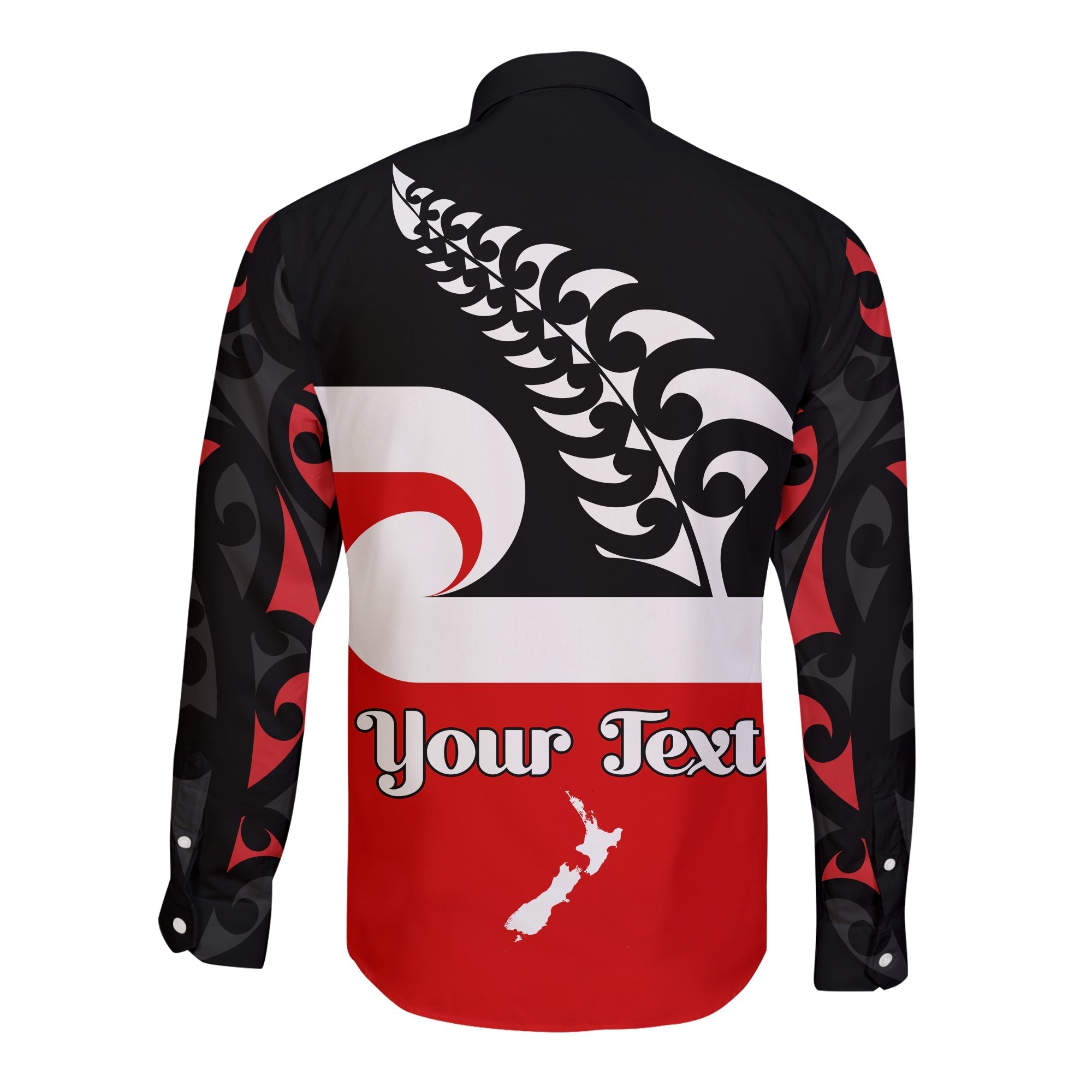 custom-personalised-waitangi-day-long-sleeve-button-shirt-maori-fern-and-tino-rangatiratanga-flag-lt13