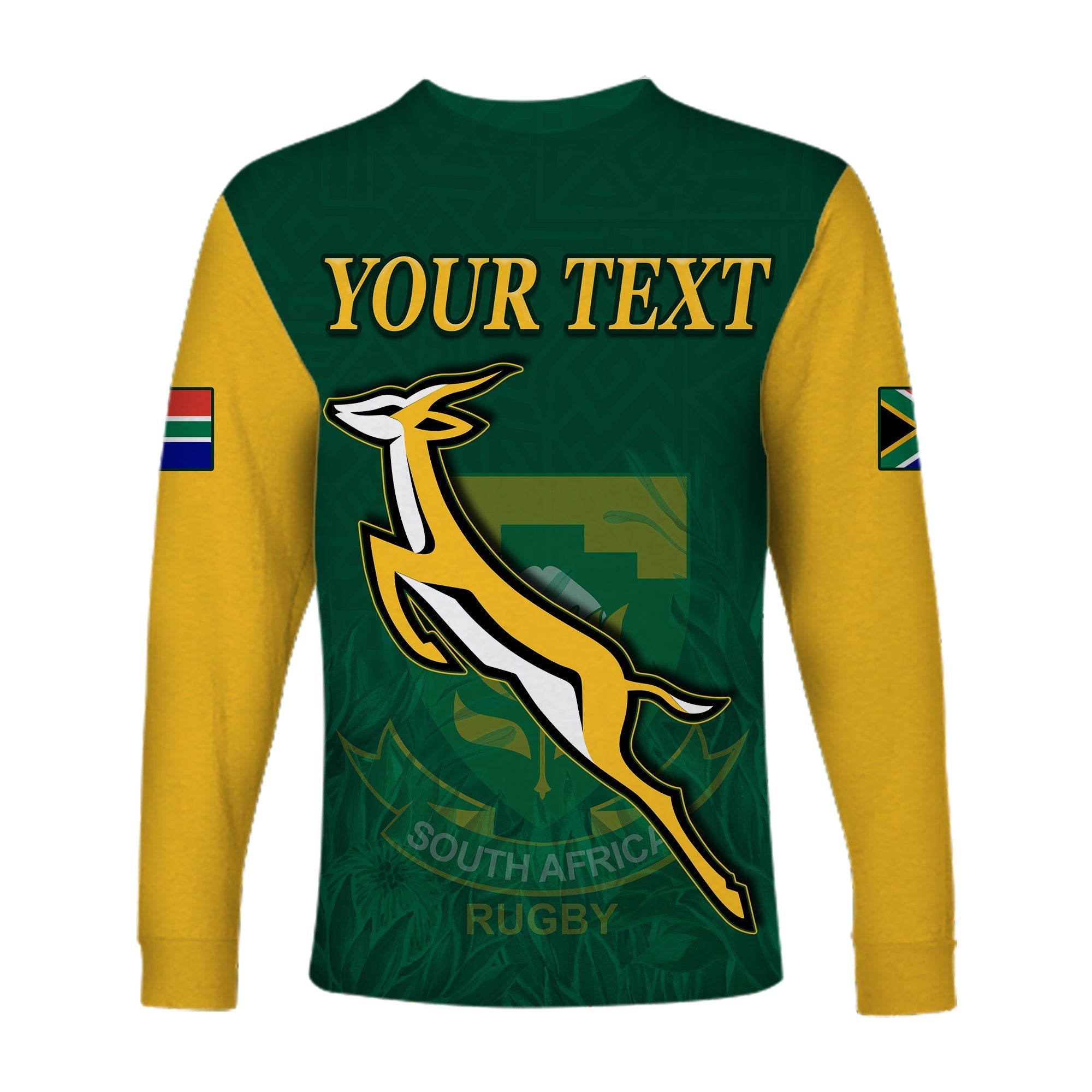 custom-personalised-south-africa-rugby-long-sleeve-shirt-springboks-champion-bokke-african-pattern-go-bokke