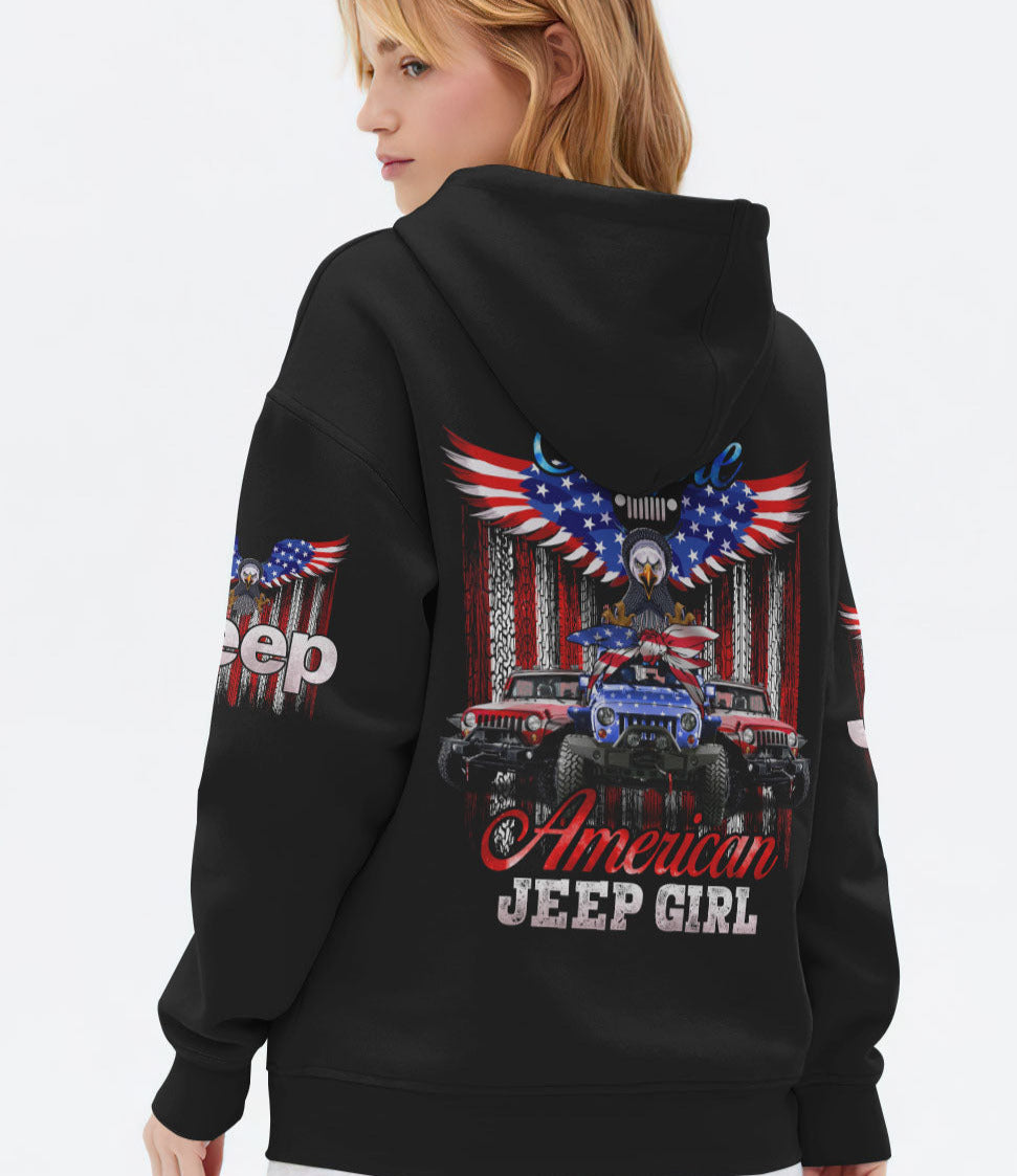 Simple American Jeep Girl Eagle All Over Print