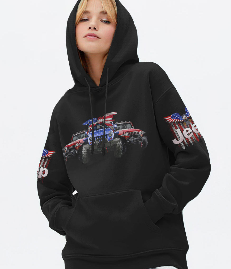 Simple American Jeep Girl Eagle All Over Print