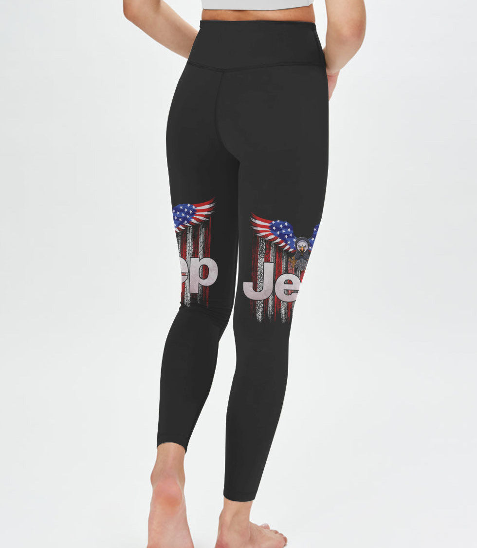 Simple American Jeep Girl Eagle All Over Print