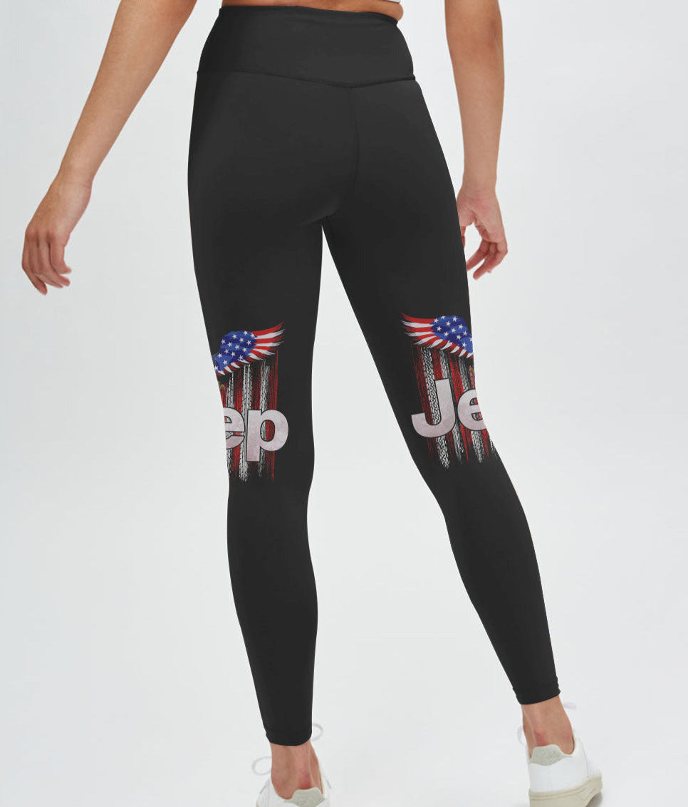 Simple American Jeep Girl Eagle All Over Print