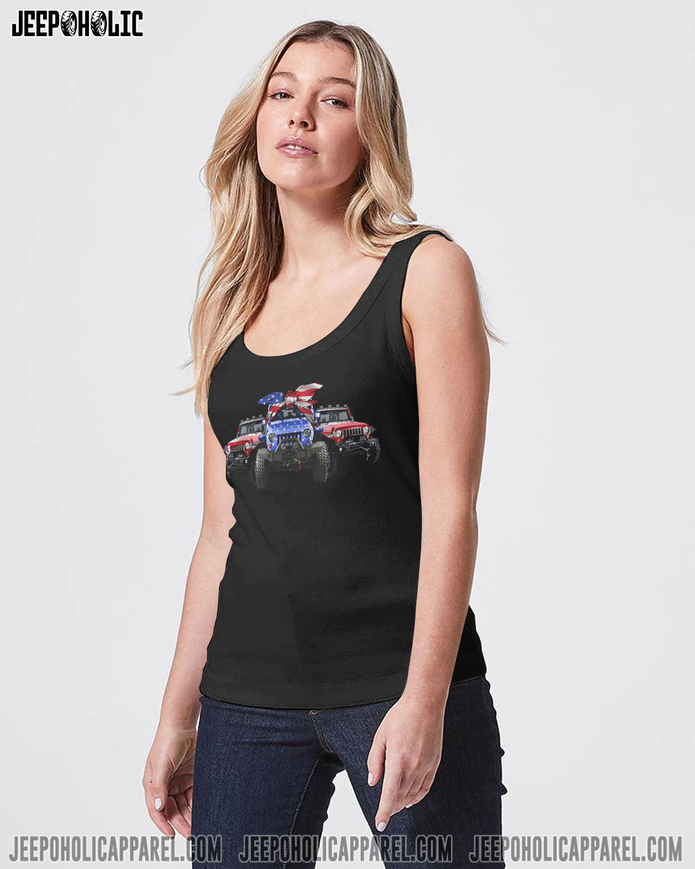 Simple American Jeep Girl Eagle All Over Print