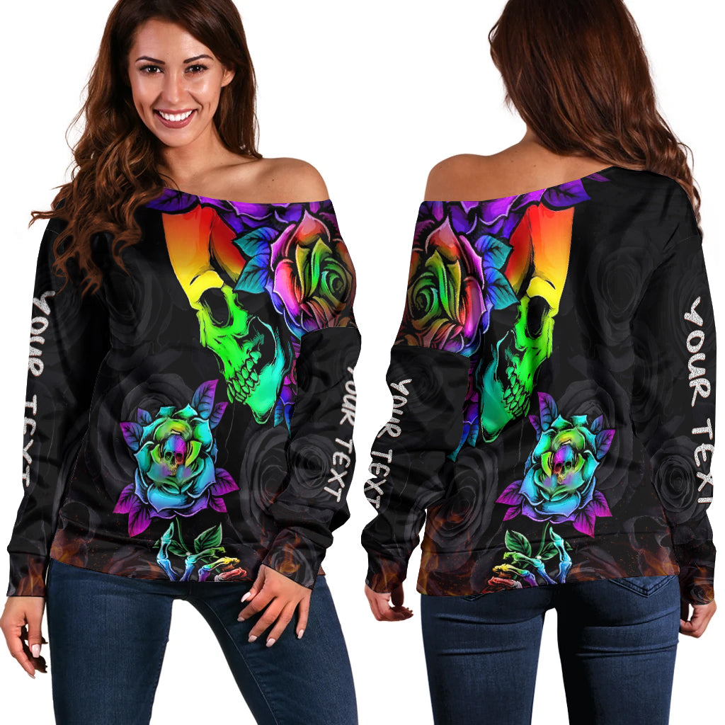 custom-personalised-beautiful-sugar-skull-off-shoulder-sweater-dark-night-black-roses