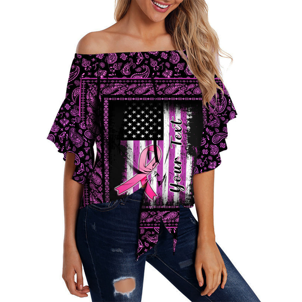 custom-personalised-breast-cancer-off-shoulder-waist-wrap-top-black-paisley-pattern-in-october-we-wear-pink