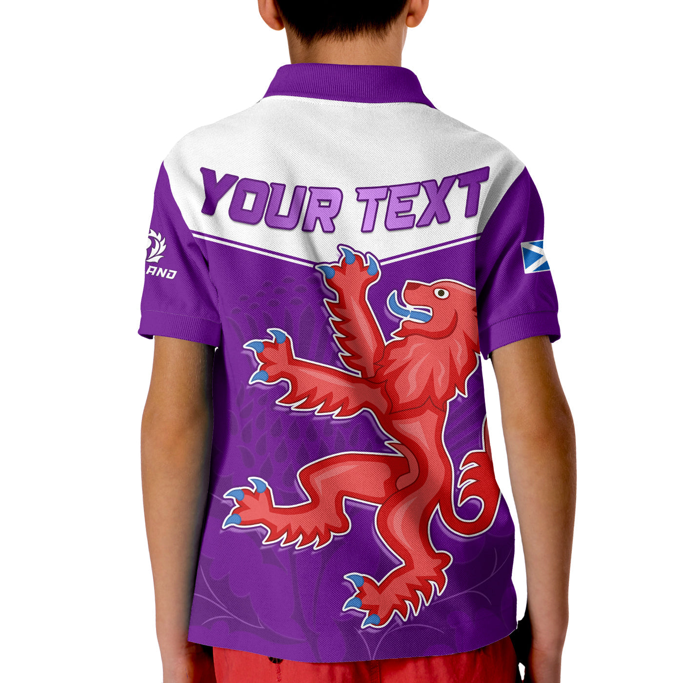 custom-personalised-scottish-rugby-polo-shirt-kid-map-of-scotland-thistle-purple-version