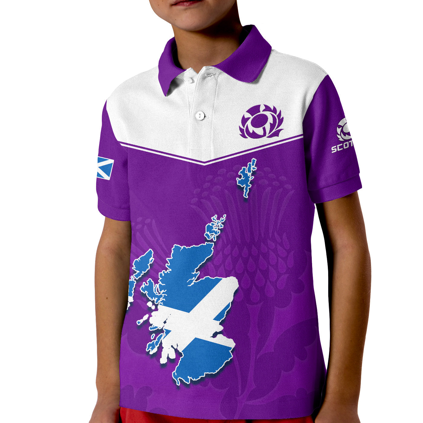 custom-personalised-scottish-rugby-polo-shirt-kid-map-of-scotland-thistle-purple-version