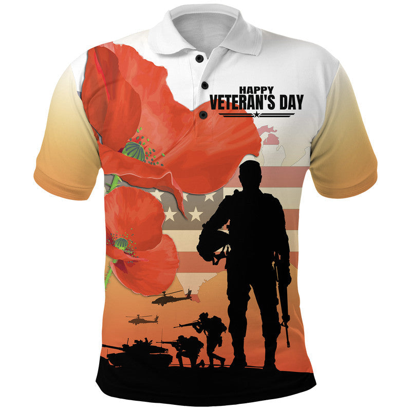 custom-personalised-us-veterans-day-polo-shirt-poppy-military-style