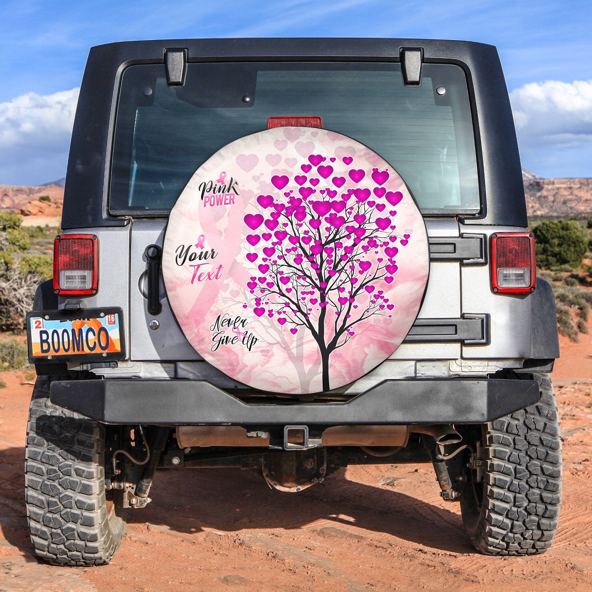 custom-personalised-pink-power-breast-cancer-spare-tire-cover-tree-of-love