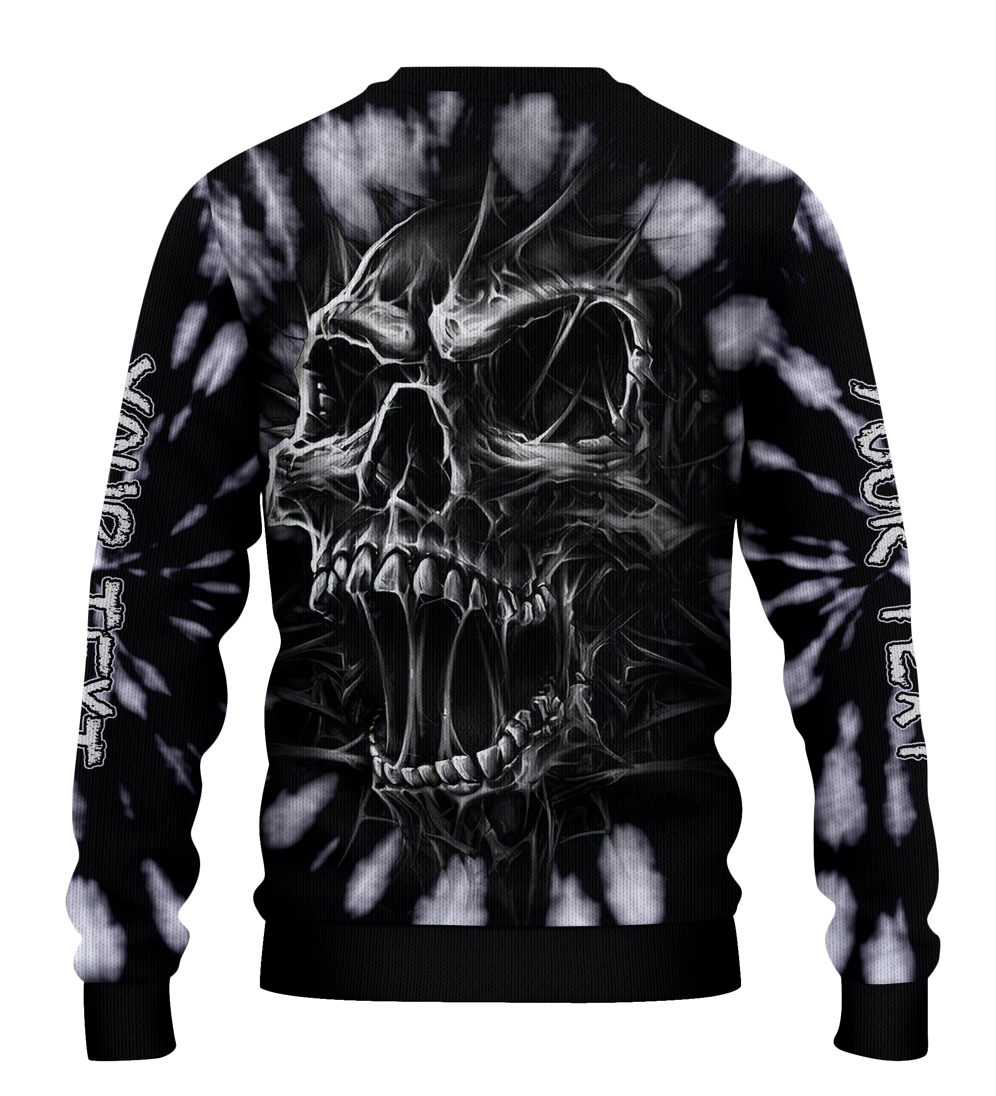 custom-personalised-tie-dye-black-sweater-dark-skull-of-death