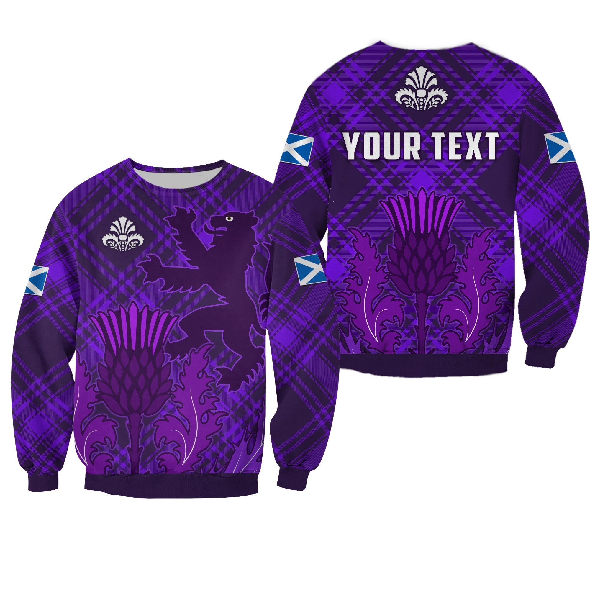 custom-personalised-scotland-sweatshirt-thistle-scottish-be-unique-lt13