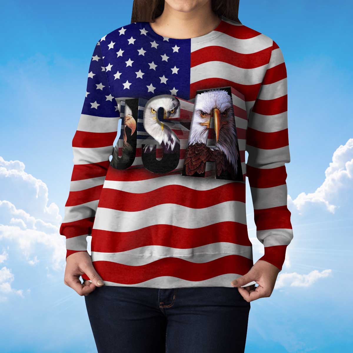 eagle-american-flag-sweatshirt