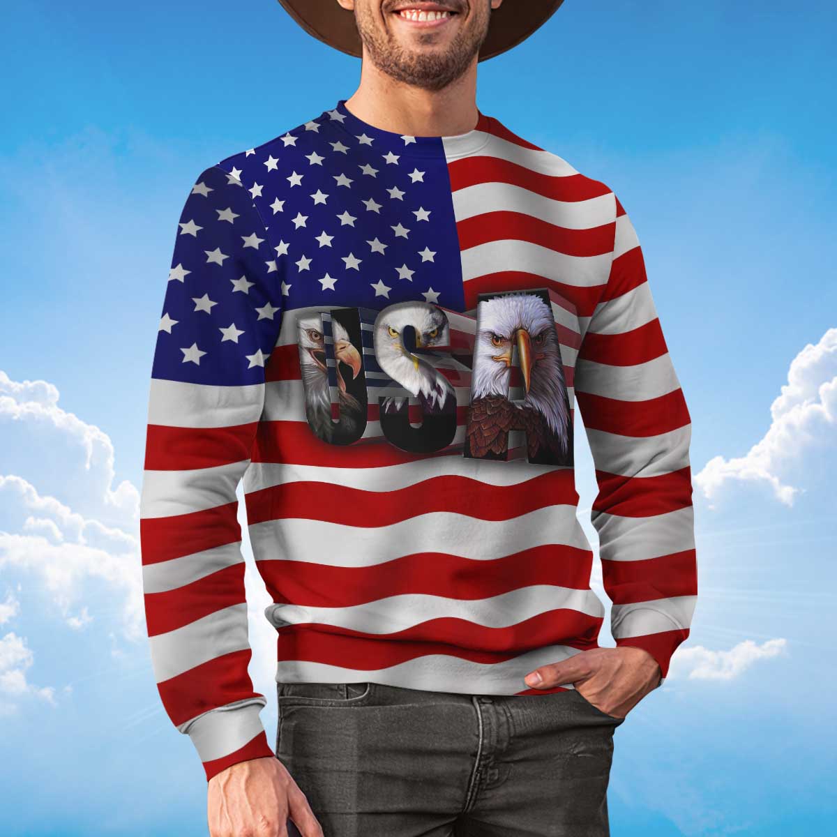 eagle-american-flag-sweatshirt