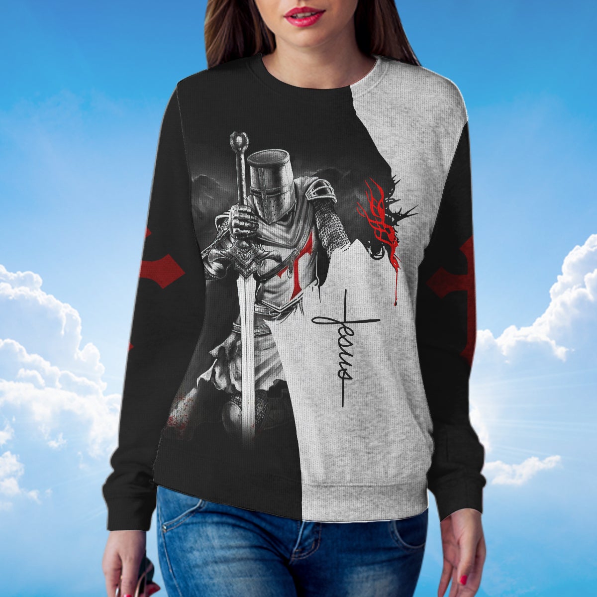 a-child-of-god-a-man-of-faith-knight-templar-jesus-sweater