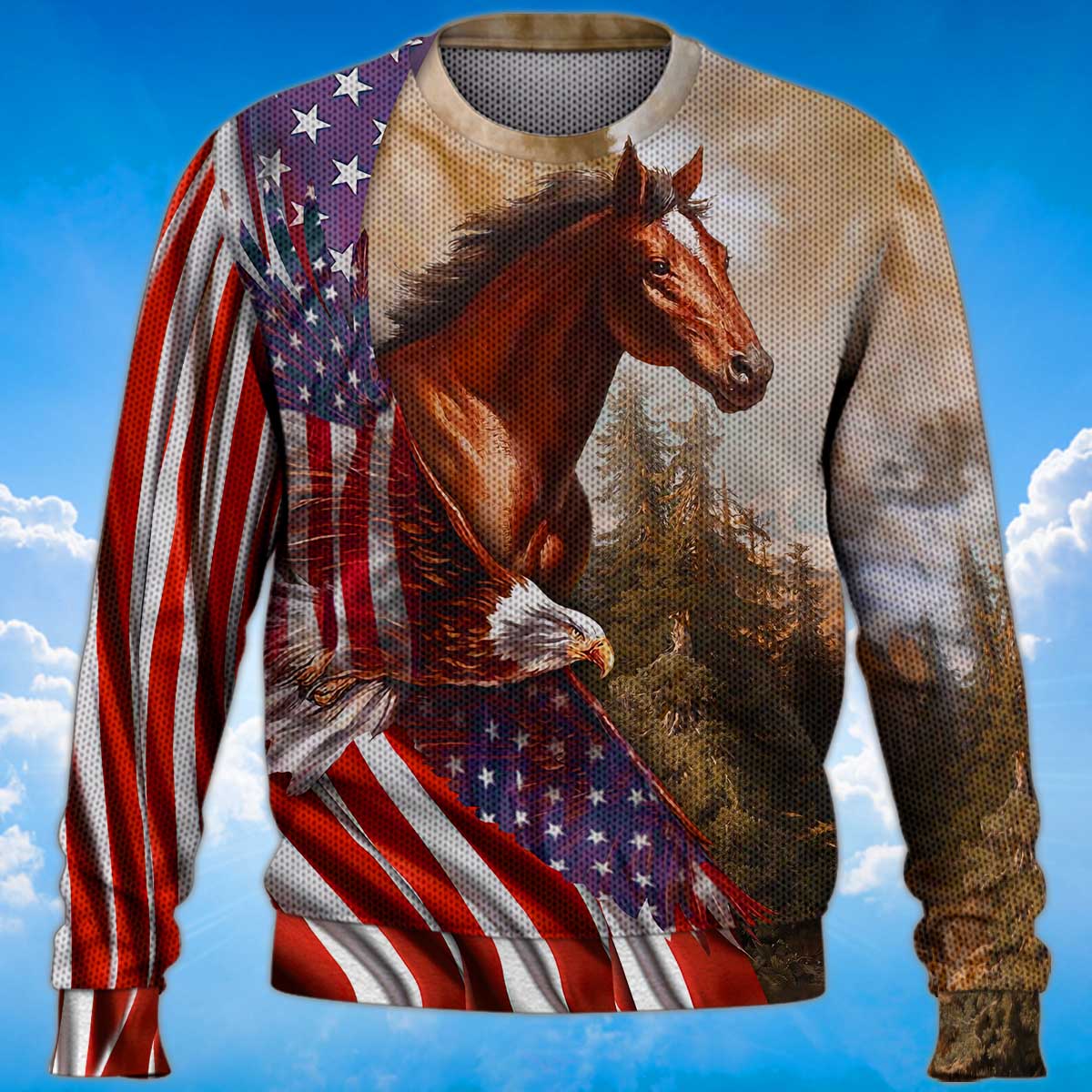 american-flag-sweater-eagle-with-horse-sweater