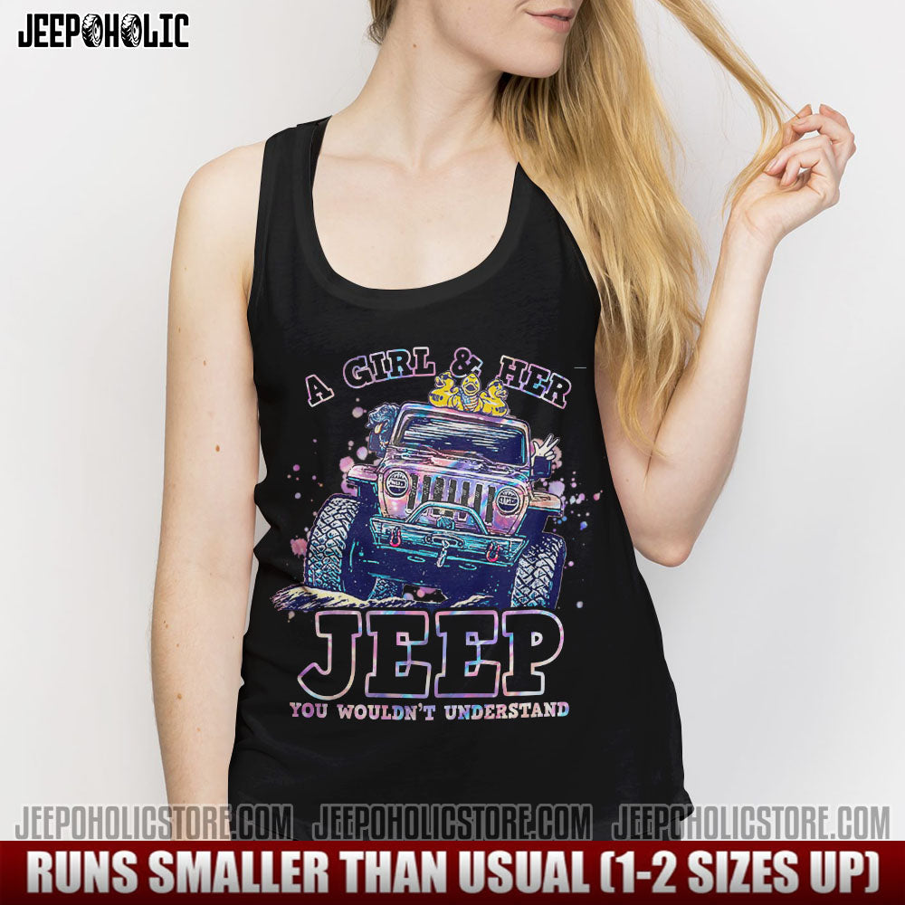 A Girl And Her Jeep Holo All Over Print