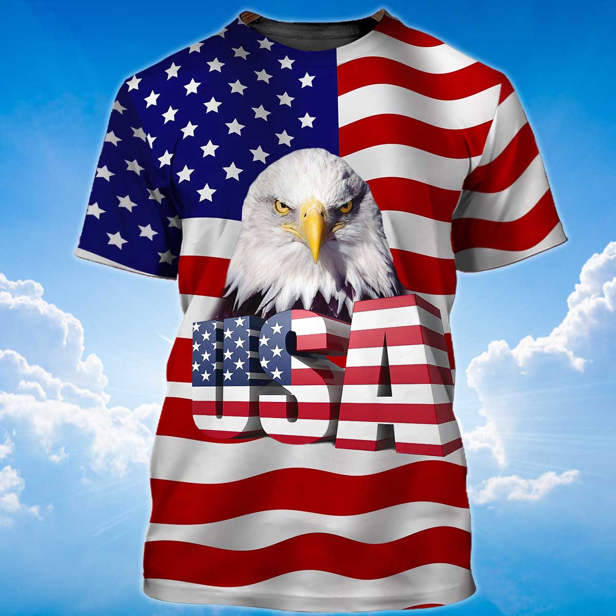 eagle-american-flag-t-shirt