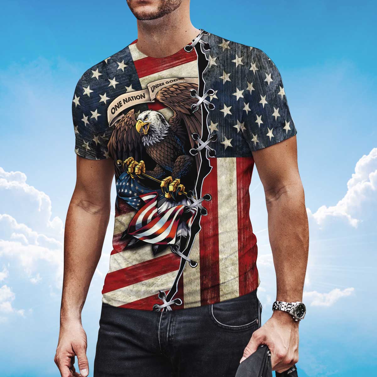 eagle-america-t-shirt-t-shirt-one-nation-under-god-t-shirt