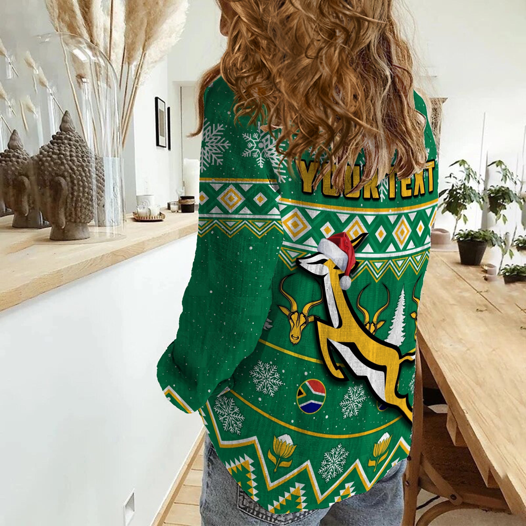 custom-personalised-south-africa-rugby-christmas-women-casual-shirt-springboks-geseende-kersfees