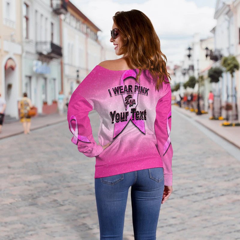 custom-personalised-breast-cancer-off-shoulder-sweater-save-the-pumpkins-pink-style