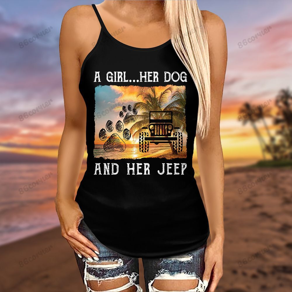a-girl-her-dog-and-her-jeep-criss-cross-tanktop-and-legging-set