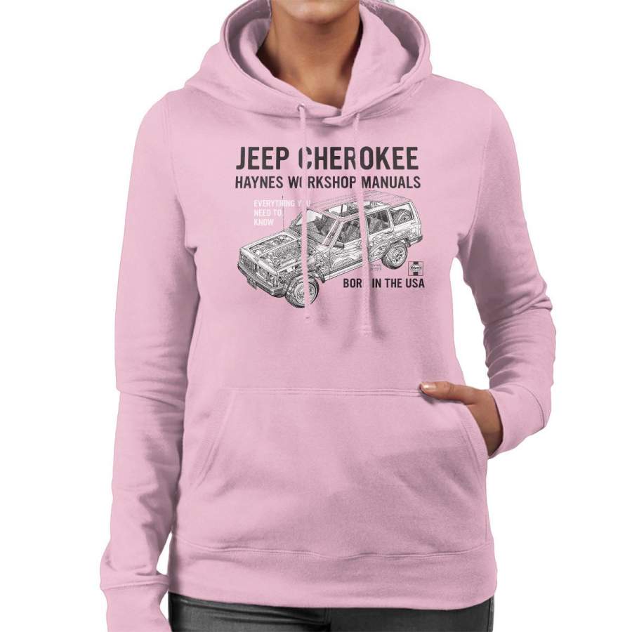 haynes-owners-workshop-manual-jeep-cherokee-black-womens-hooded-sweatshirt