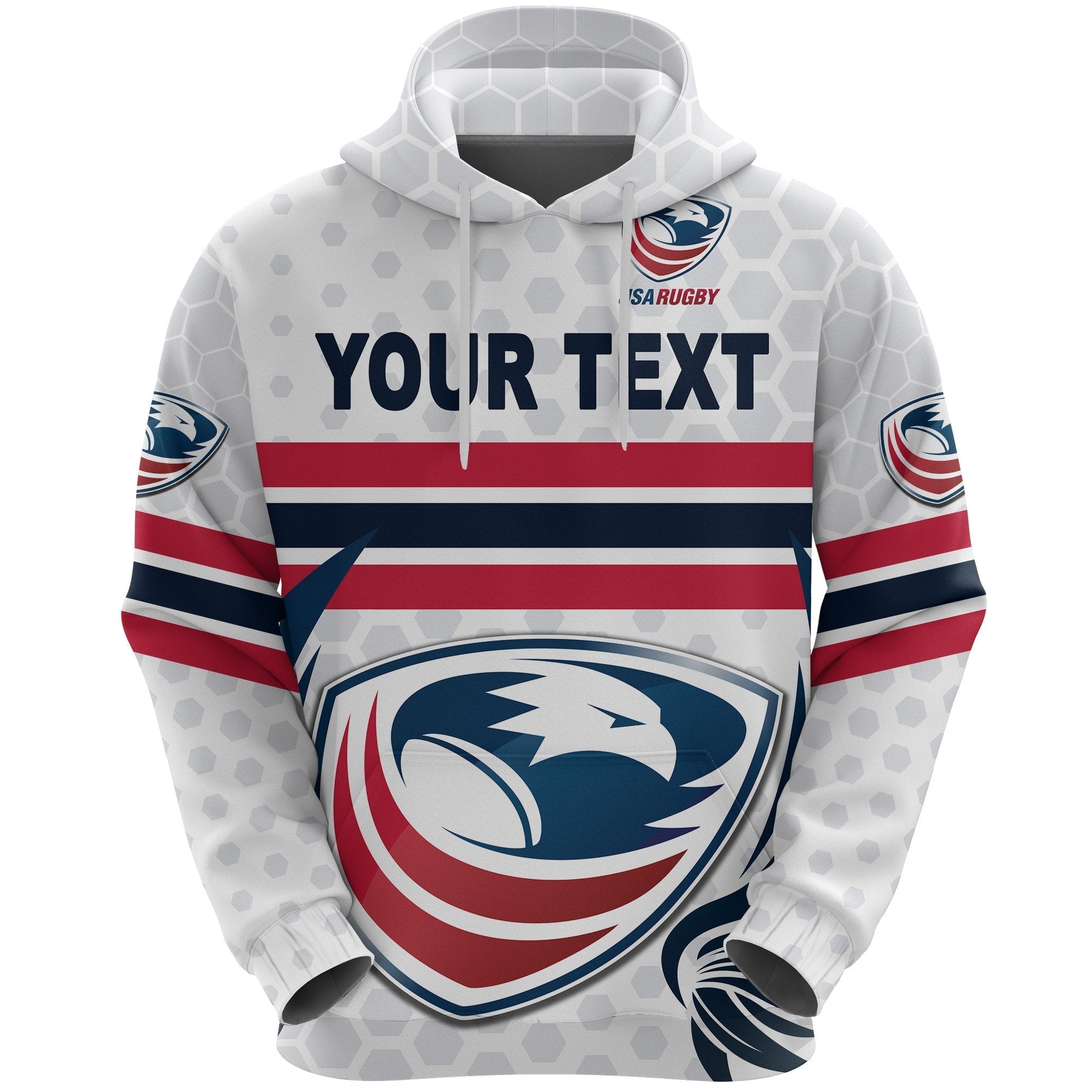 custom-personalised-usa-rugby-hoodie-eagles-simple-style-white