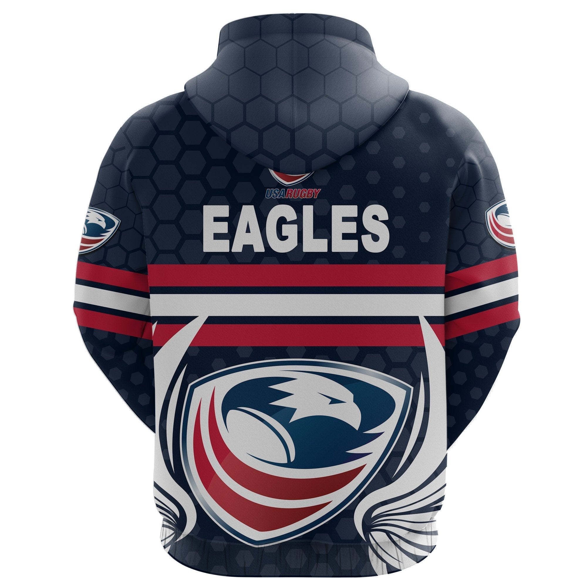 custom-personalised-usa-rugby-hoodie-eagles-simple-style-full-navy