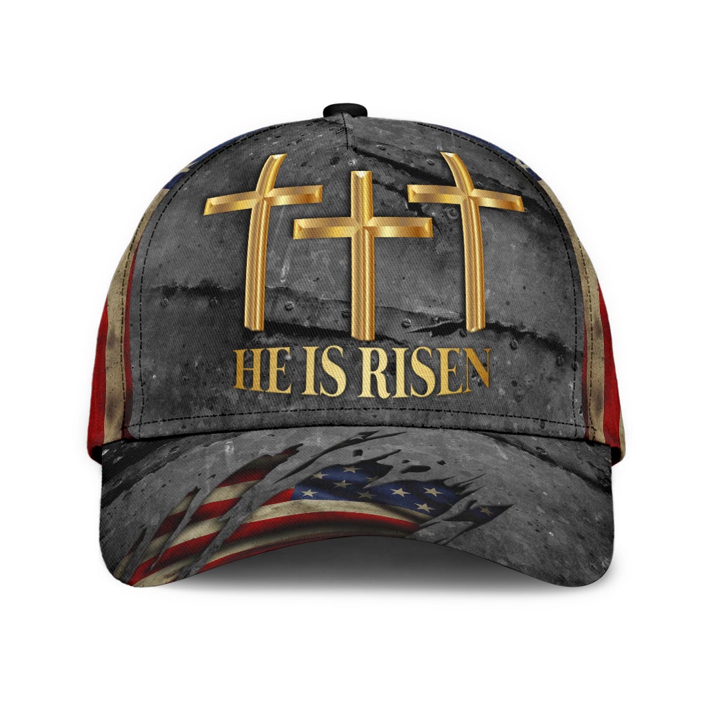 he-is-risen-jesus-american-classic-cap