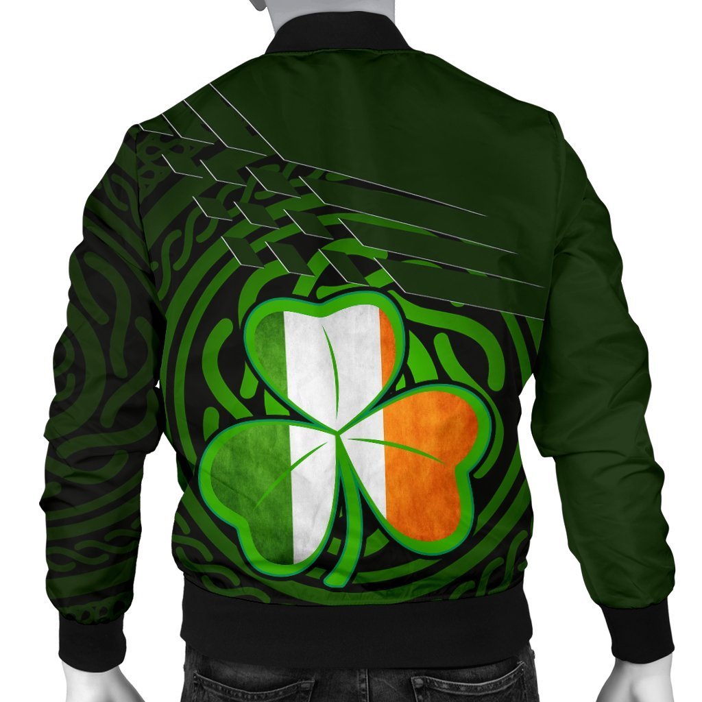 Ireland Men's Bomber Jacket - Ireland Symbol With Celtic Patterns – Aljaira