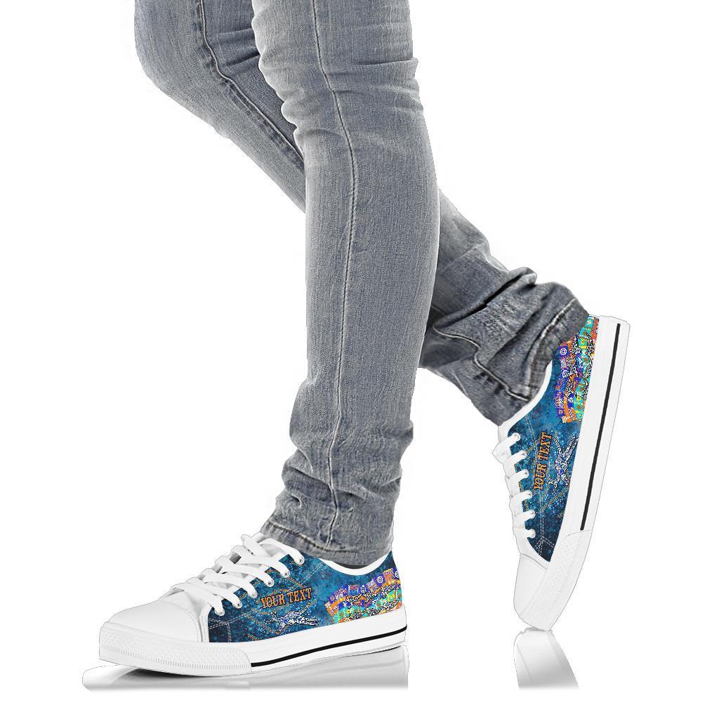 custom-text-low-top-shoes-kangaroo-dreaming
