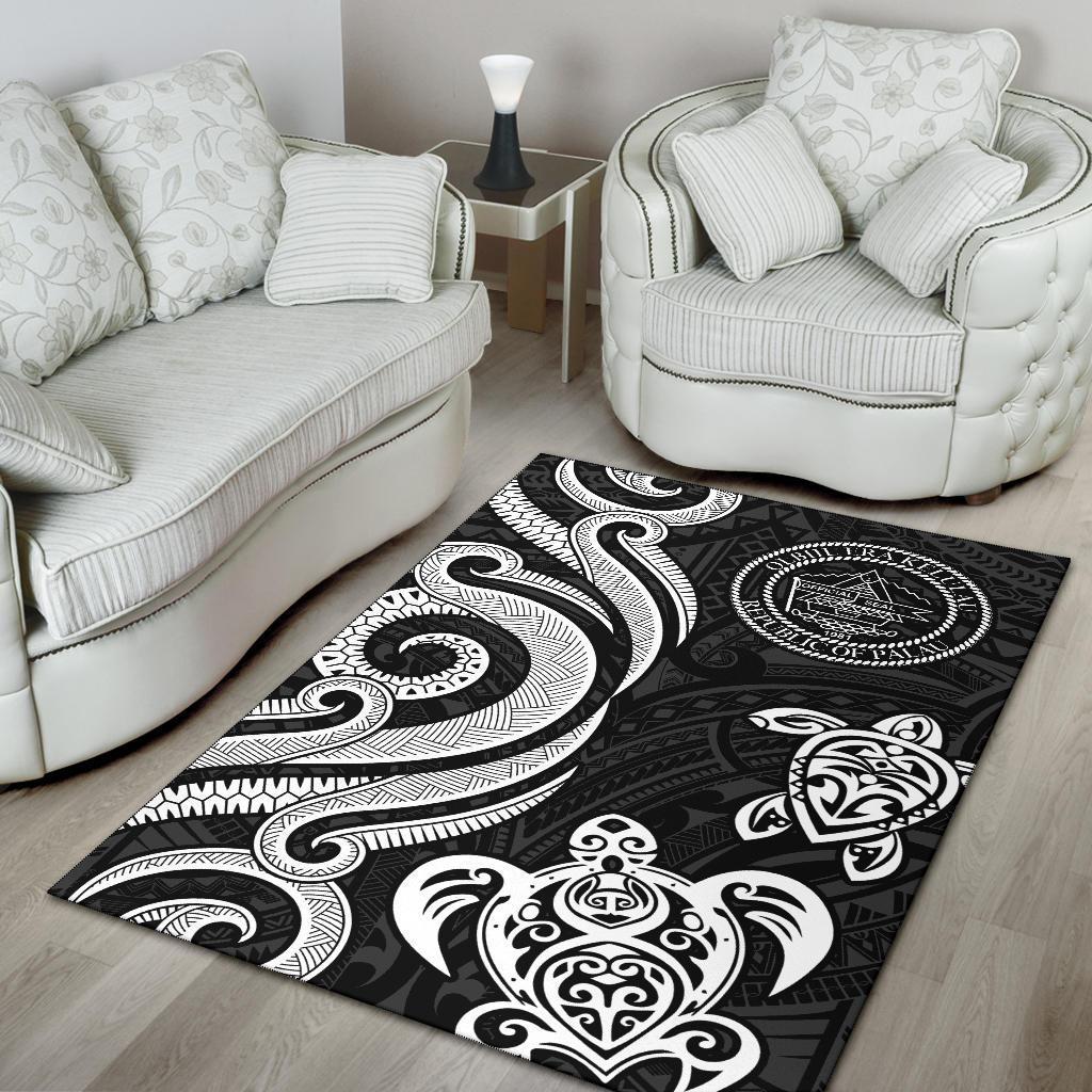 Palau Area Rug - White Tentacle Turtle – Aljaira