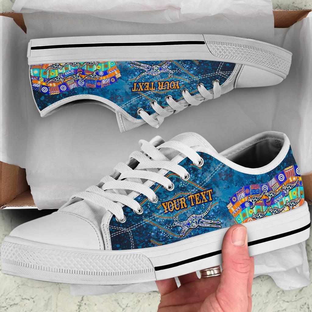 custom-text-low-top-shoes-kangaroo-dreaming