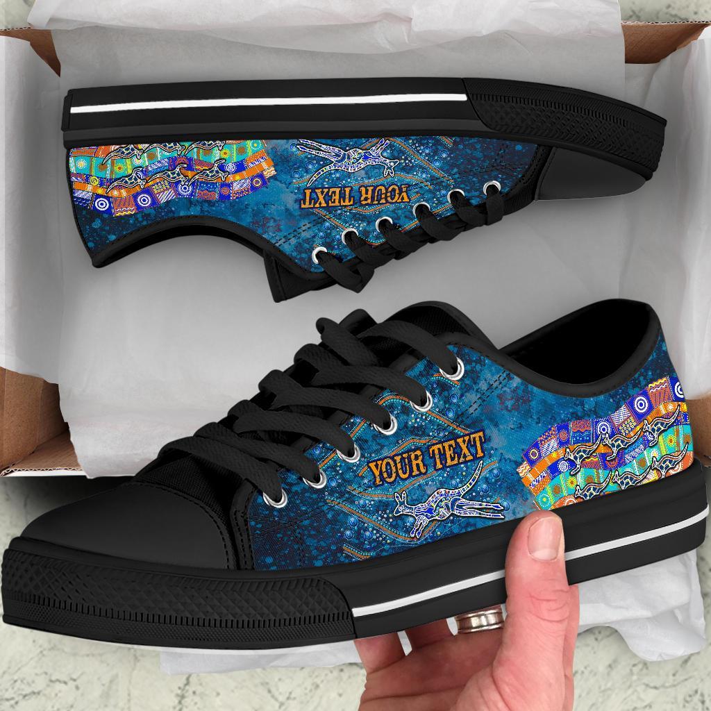 custom-text-low-top-shoes-kangaroo-dreaming
