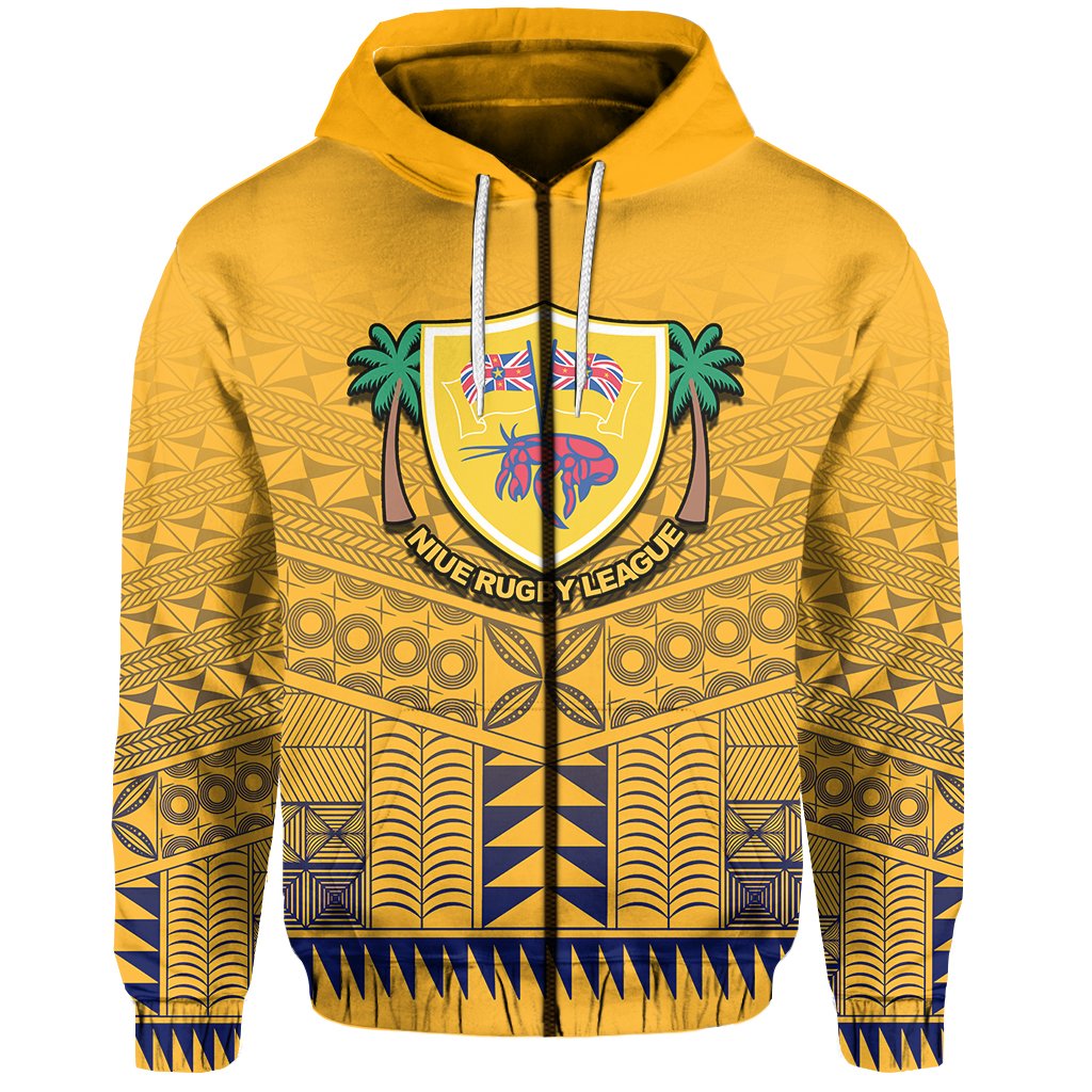 custom-text-and-number-niue-rugby-zip-hoodie-yellow