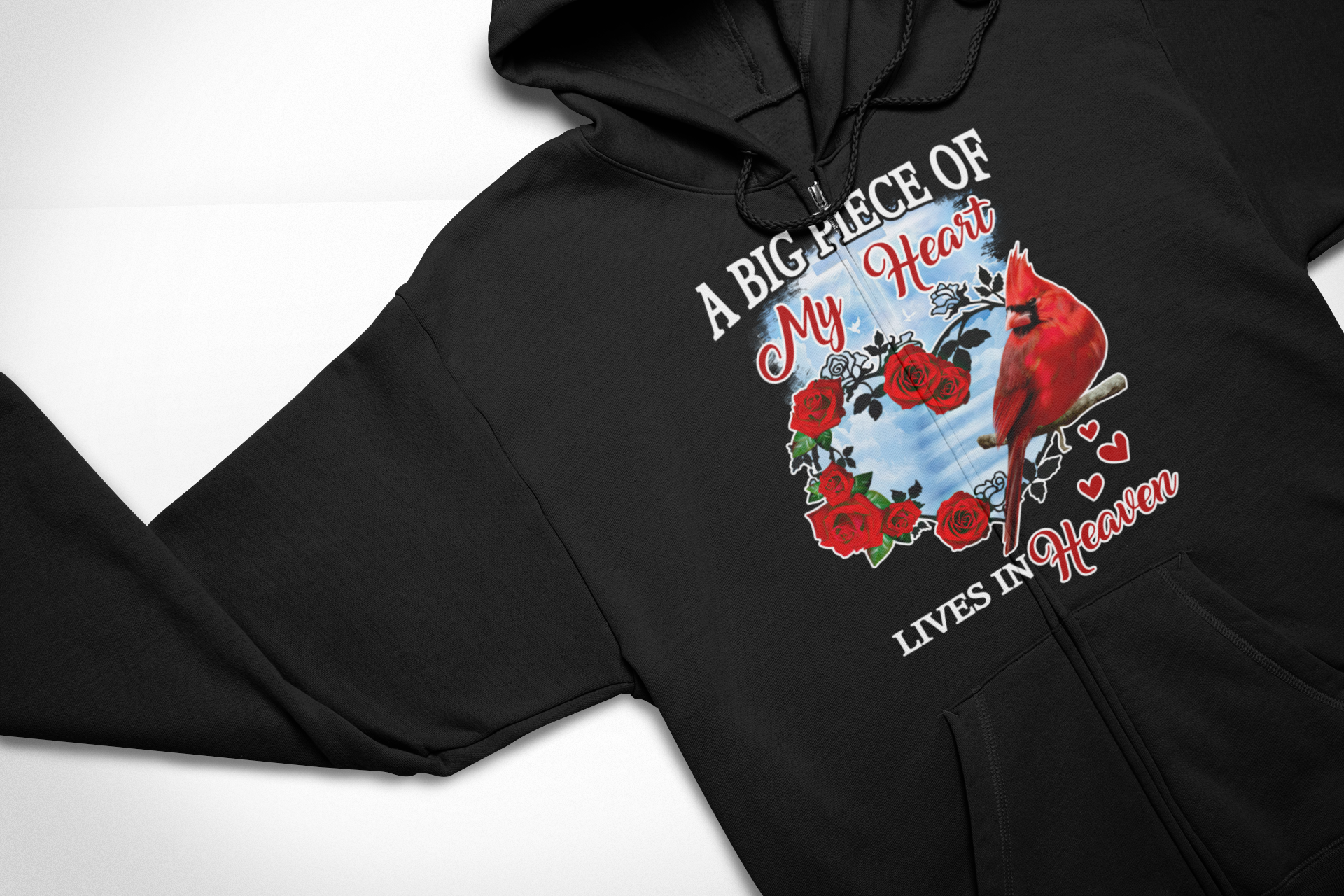 A Big Piece Of My Heart Lives In Heaven - Memory T-shirts  LT11