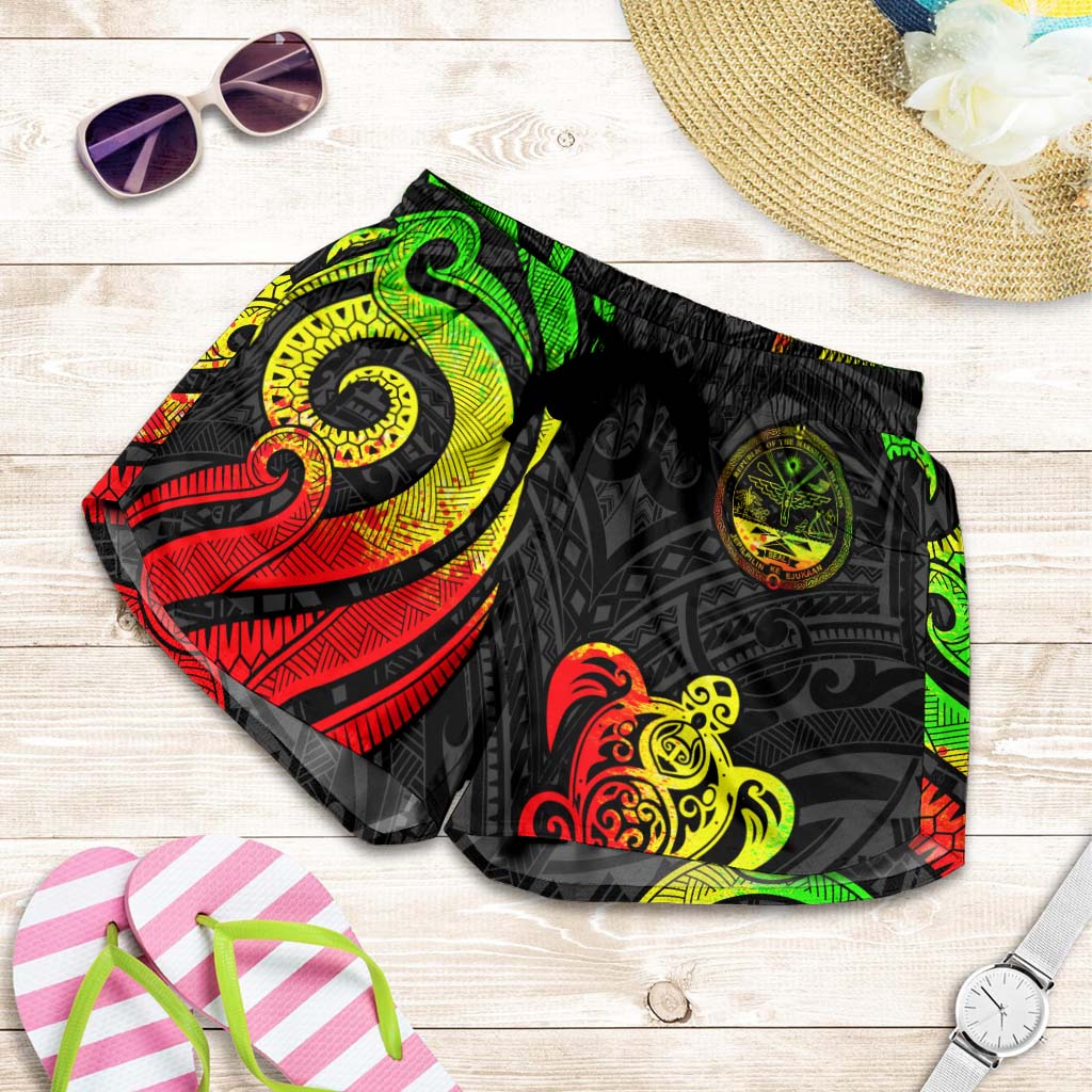 Marshall Islands Women's Short - Reggae Tentacle Turtle Crest – Aljaira