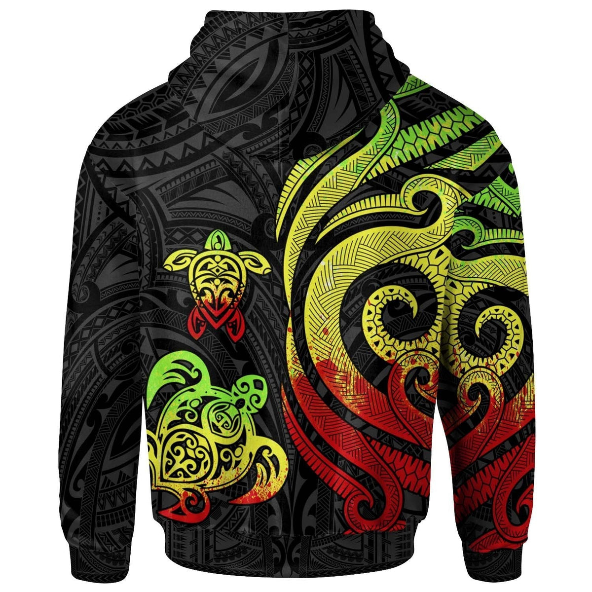 New Caledonia Hoodie - Reggae Tentacle Turtle – Aljaira