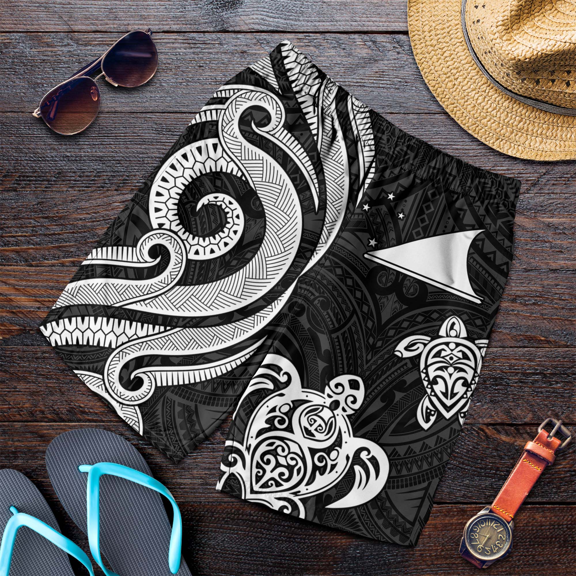 tokelau-mens-short-white-tentacle-turtle