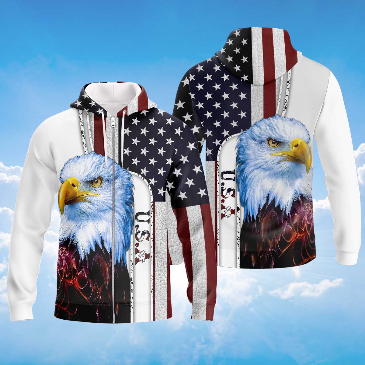 eagle-america-flag-zipper-hoodie